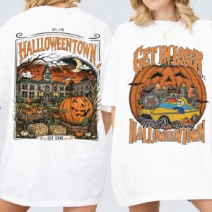 Get In Loser We're Saving Halloweentown T-Shirt | Vintage Spooky Tee