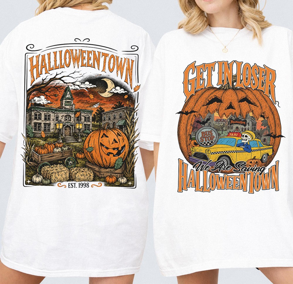 Get In Loser We're Saving Halloweentown T-Shirt | Vintage Spooky Tee