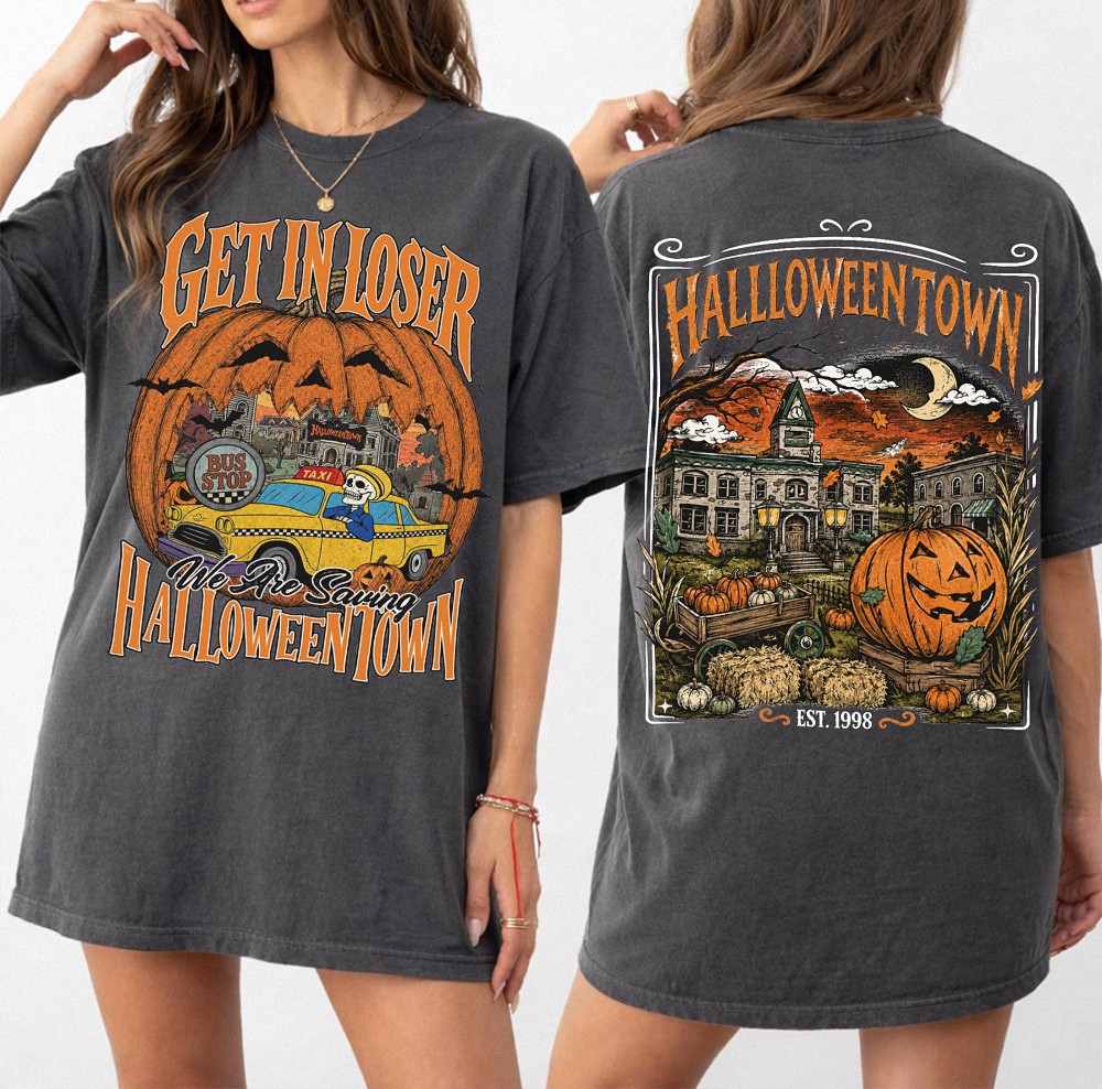 Get In Loser We're Saving Halloweentown T-Shirt | Vintage Spooky Tee
