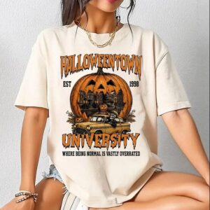Vintage Halloweentown University Oversized Graphic Tee