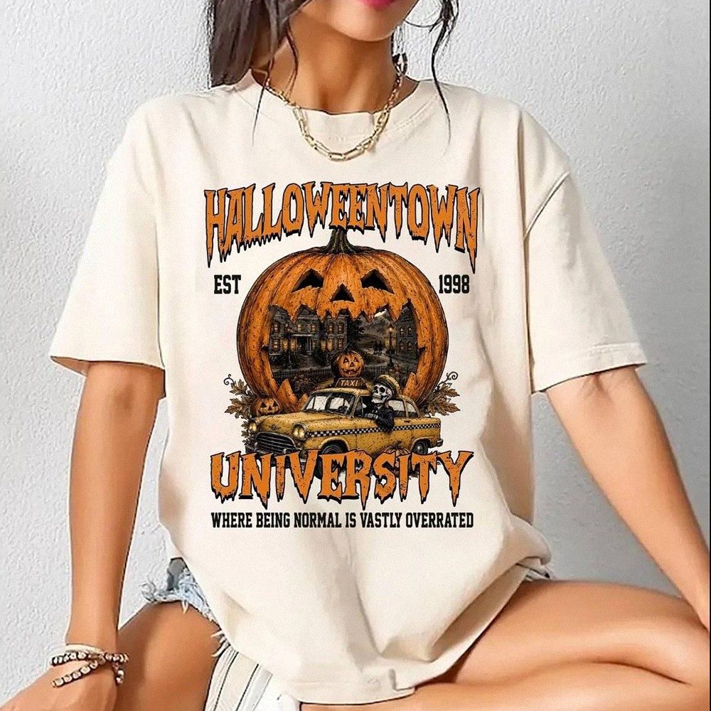Vintage Halloweentown University Oversized Graphic Tee