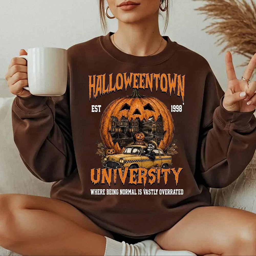 Vintage Halloweentown University Oversized Graphic Tee