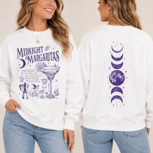 Midnight Margaritas Sweatshirt Practical Magic Witchy Moon Phase
