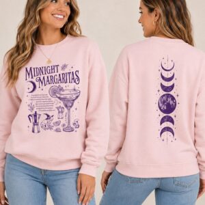 Midnight Margaritas Sweatshirt Practical Magic Witchy Moon Phase