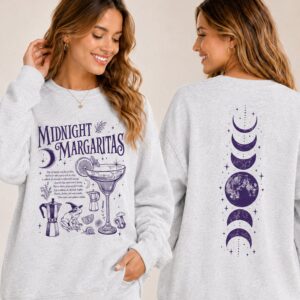 Midnight Margaritas Sweatshirt Practical Magic Witchy Moon Phase