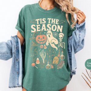 Tis The Season Retro Halloween Shirt, Vintage Spooky Season Tee