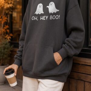 Oh Hey Boo Cute Ghost Sweatshirt - Spooky Season Fall Crewneck
