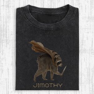 Jimothy Fantasy Raccoon T-Shirt | Funny Rogue Gamer Graphic Tee