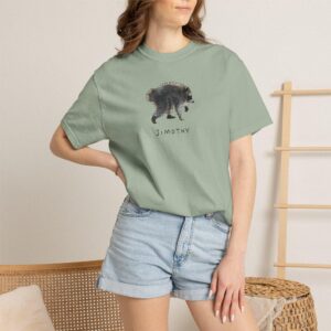 Jimothy Funny Raccoon Shirt Minimalist Trash Panda Meme Tee
