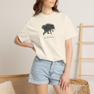 Jimothy Funny Raccoon Shirt Minimalist Trash Panda Meme Tee