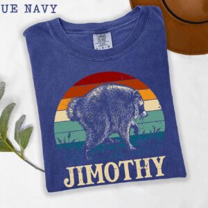 Jimothy Raccoon Retro Sunset T-Shirt - Funny Vintage Animal Tee