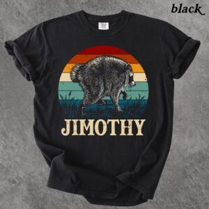 Jimothy Raccoon Retro Sunset T-Shirt - Funny Vintage Animal Tee
