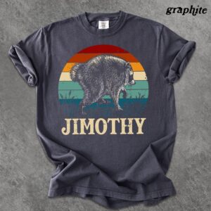 Jimothy Raccoon Retro Sunset T-Shirt - Funny Vintage Animal Tee