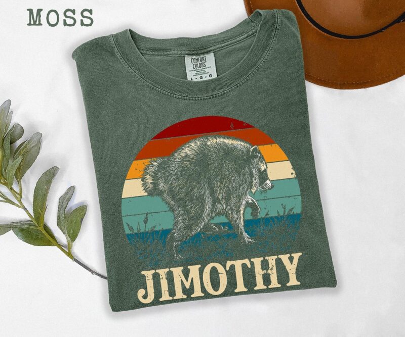 Jimothy Raccoon Retro Sunset T-Shirt - Funny Vintage Animal Tee