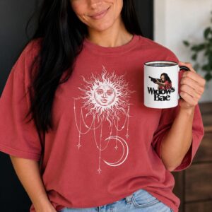 Vintage Celestial Sun and Moon Graphic Tee - Boho Mystical Shirt