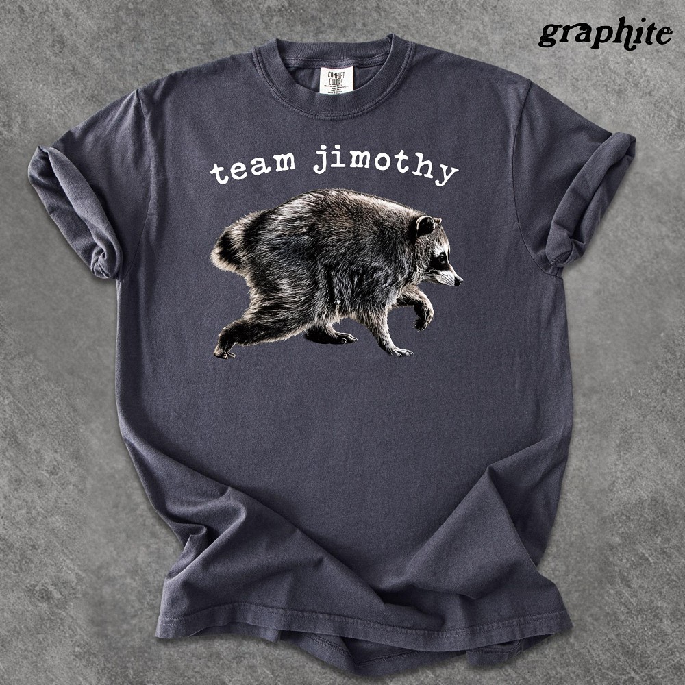 Team Jimothy Raccoon Shirt - Funny Vintage Animal Graphic Tee