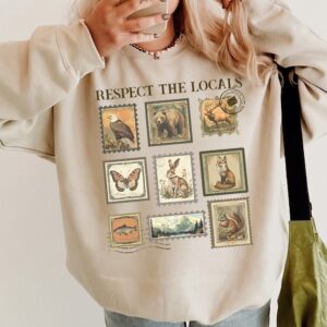 Respect The Locals Vintage Wildlife Stamp Tank Top - Nature Shirt