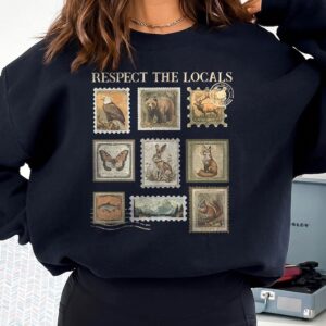 Respect The Locals Vintage Wildlife Stamp Tank Top - Nature Shirt