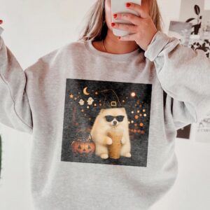 Pomeranian Witch Halloween Tank Top | Pumpkin Spice Dog Shirt