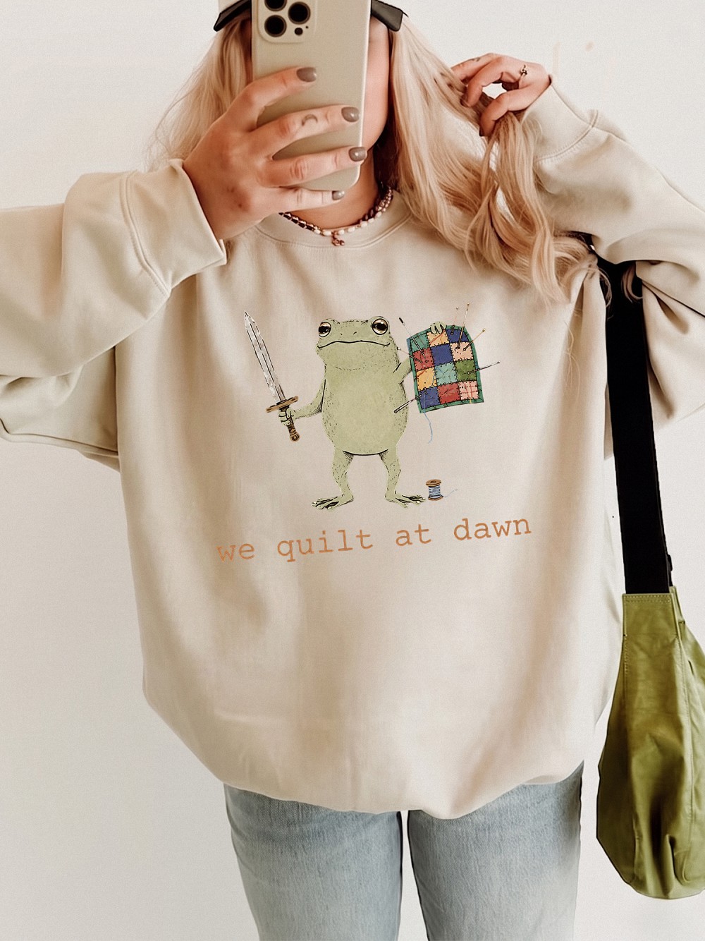 We Quilt at Dawn Tank Top - Funny Frog Warrior Quilting Shirt