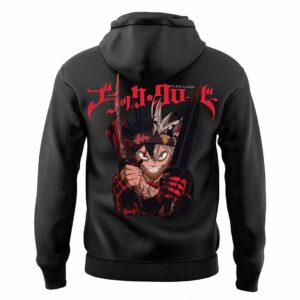 Black Bulls Hoodie Black Clover Anime Graphic Pullover Sweatshirt