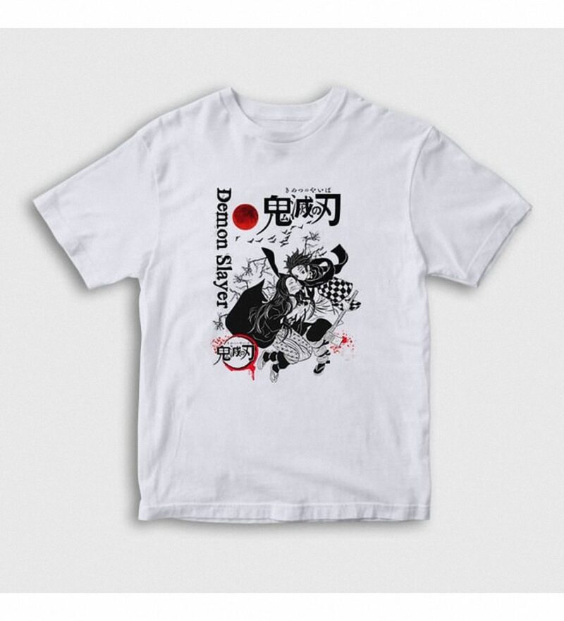 Demon Slayer T-Shirt Men Unisex Tanjiro Nezuko Kimetsu no Yaiba Anime Graphic Tee