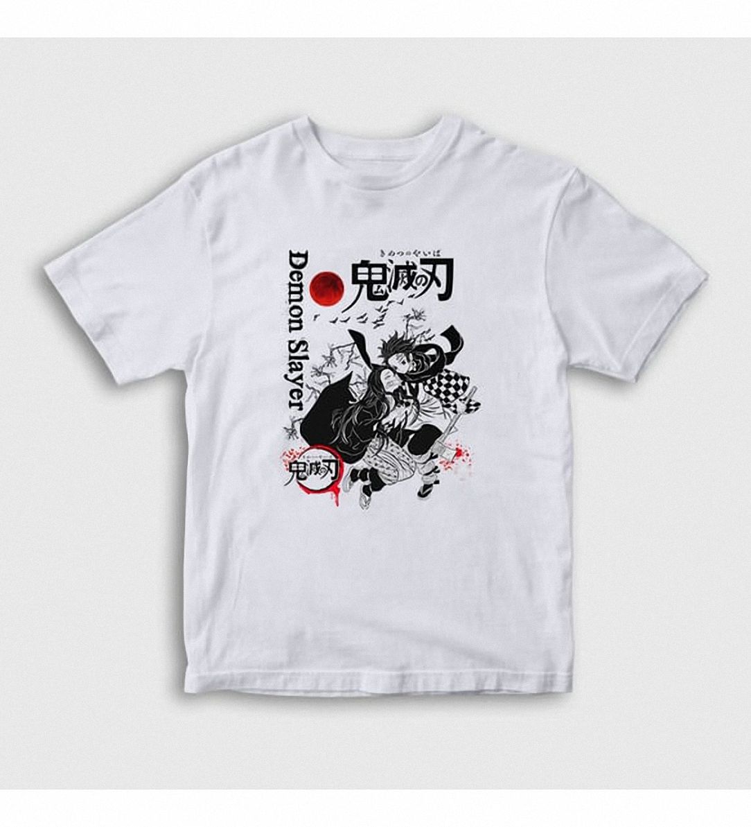 Demon Slayer T-Shirt Men Unisex Tanjiro Nezuko Kimetsu no Yaiba Anime Graphic Tee