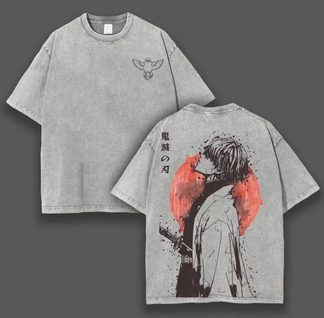 Zenitsu Agatsuma Japanese Anime Graphic Tee Vintage Streetwear T-Shirt
