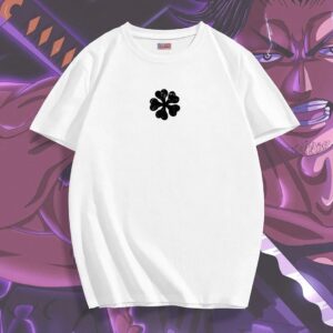 Black Clover T-Shirt Minimalist Five Leaf Anime Graphic Tee
