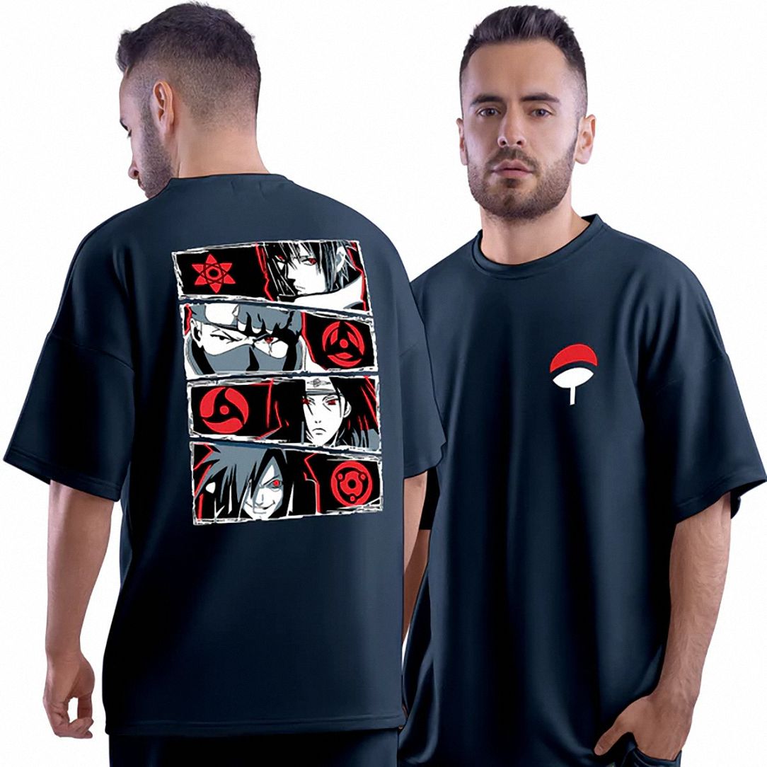 Sasuke Uchiha T-Shirt Uchiha Clan Sharingan Anime Graphic Tee
