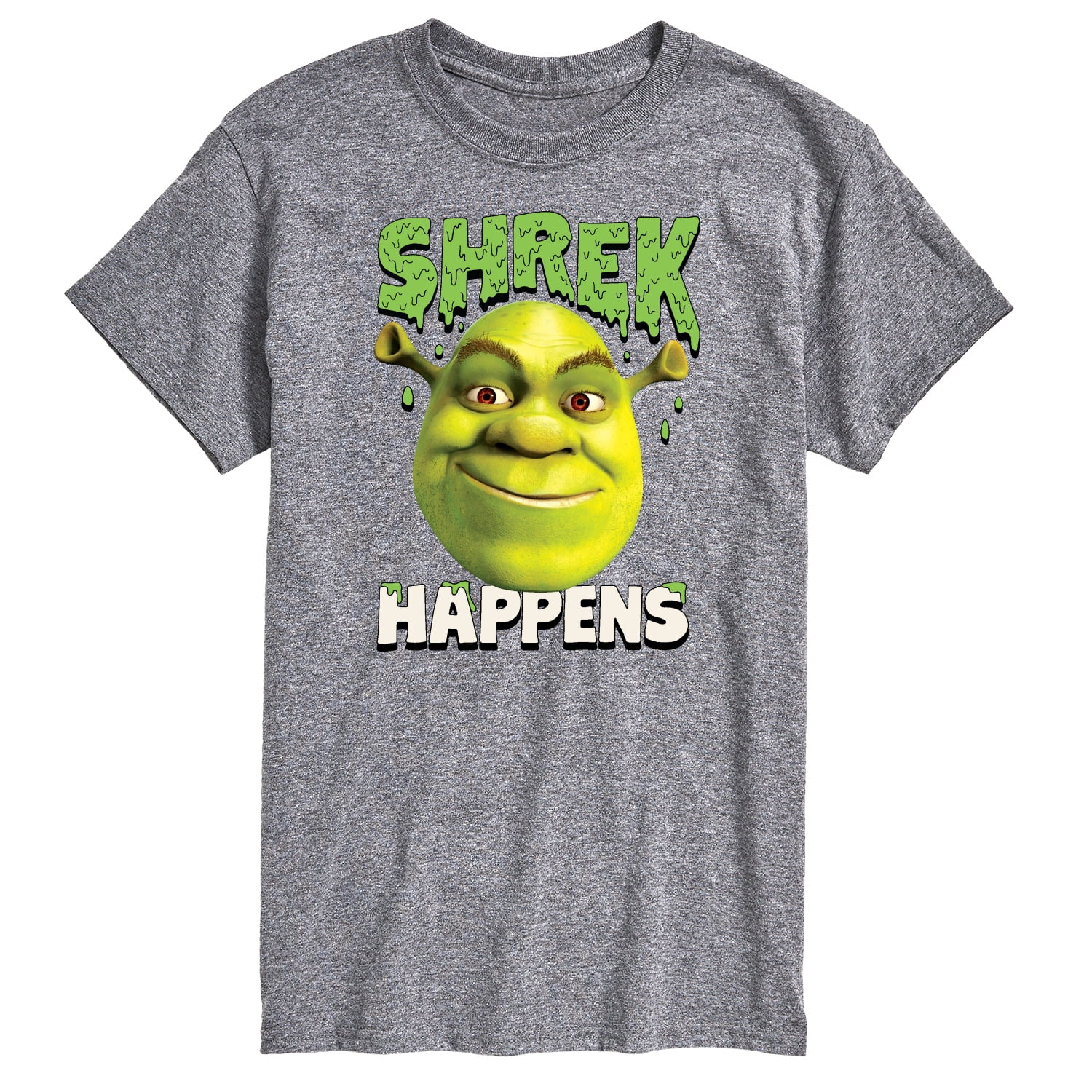 Funny Shrek Happens Graphic T-Shirt Retro Ogre Meme Pop Culture Tee