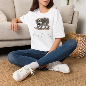 Personalized Watercolor Raccoon Graphic Tee Custom Cute Animal Shirt Idea for Raccoon Lovers