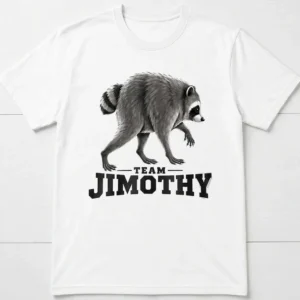 Team Jimothy Raccoon Hoodie Funny Animal Graphic Pullover Comfortable Unisex Sweatshirt