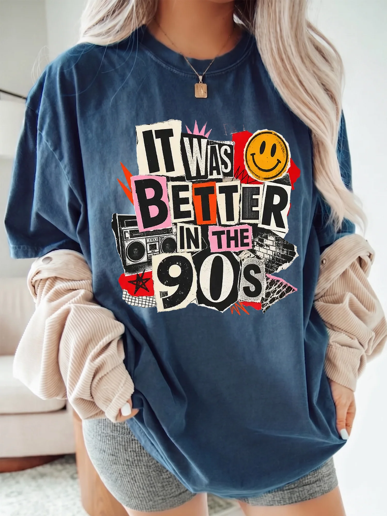 It Was Better In The 90s T-Shirt Retro Nostalgia Graphic Tee