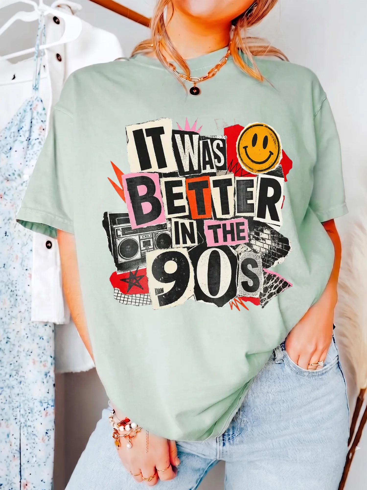 It Was Better In The 90s T-Shirt Retro Nostalgia Graphic Tee