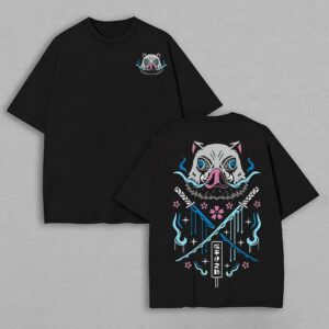 Inosuke Hashibira Graphic Tee Japanese Anime Streetwear Demon Slayer T-Shirt