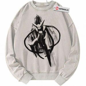 Abstract Alien Creature Sweatshirt Weirdcore Streetwear Graphic Pullover