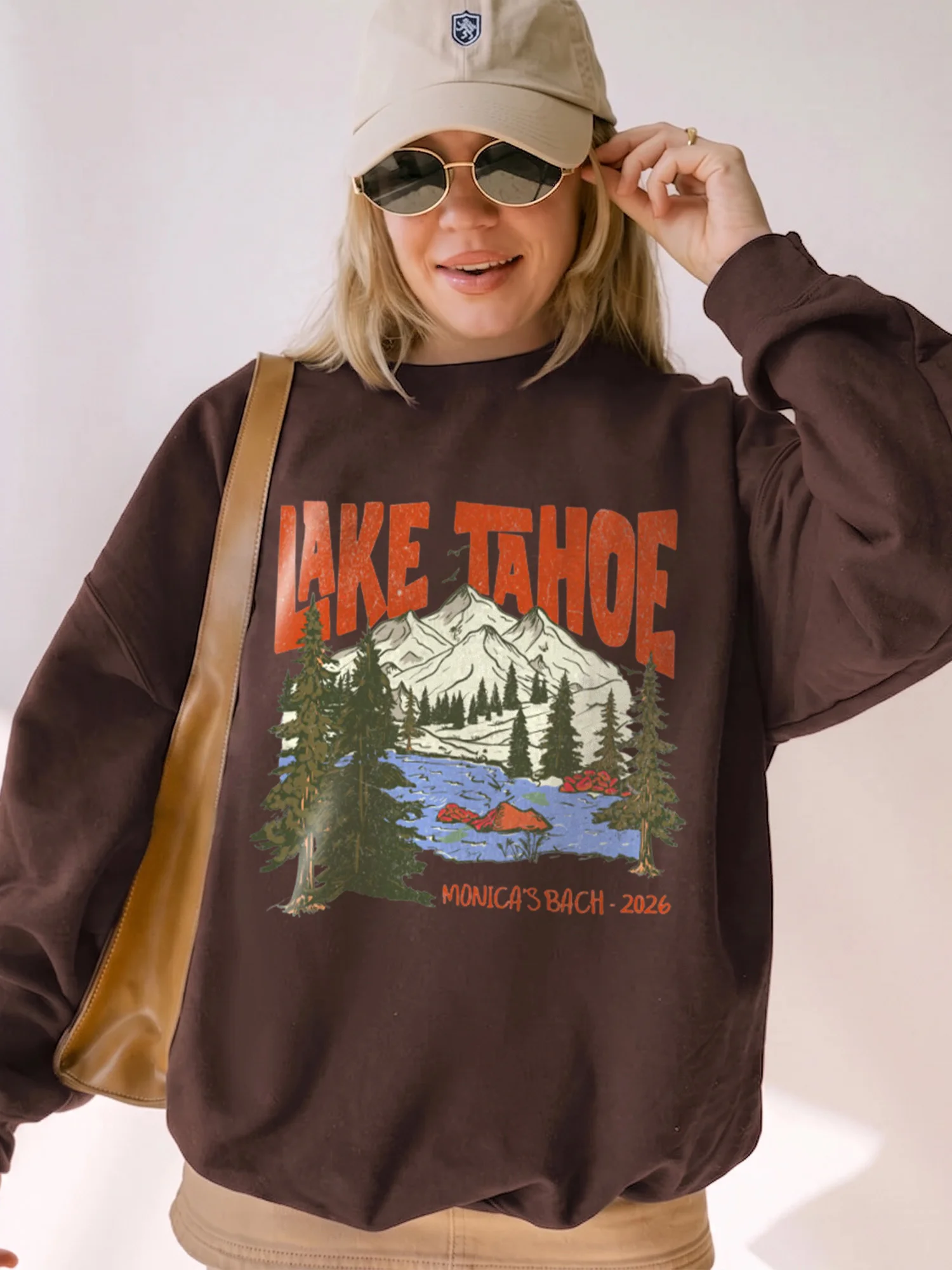 Custom Lake Tahoe Shirt Personalized Family Camping Trip Graphic Tee Vintage Mountain Cabin Crew T-Shirt