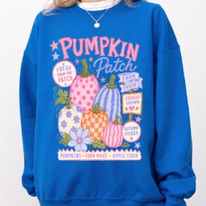 Pumpkin Patch T-Shirt Farm Fresh Fall Harvest Tee Cute Autumn Corn Maze And Apple Cider Shirt