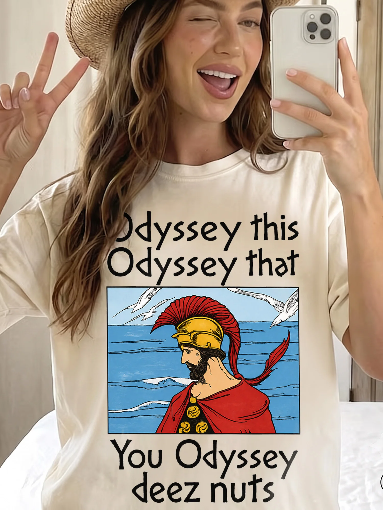 Odyssey This Odyssey That Deez Nuts Funny Greek Mythology Meme Graphic Tee