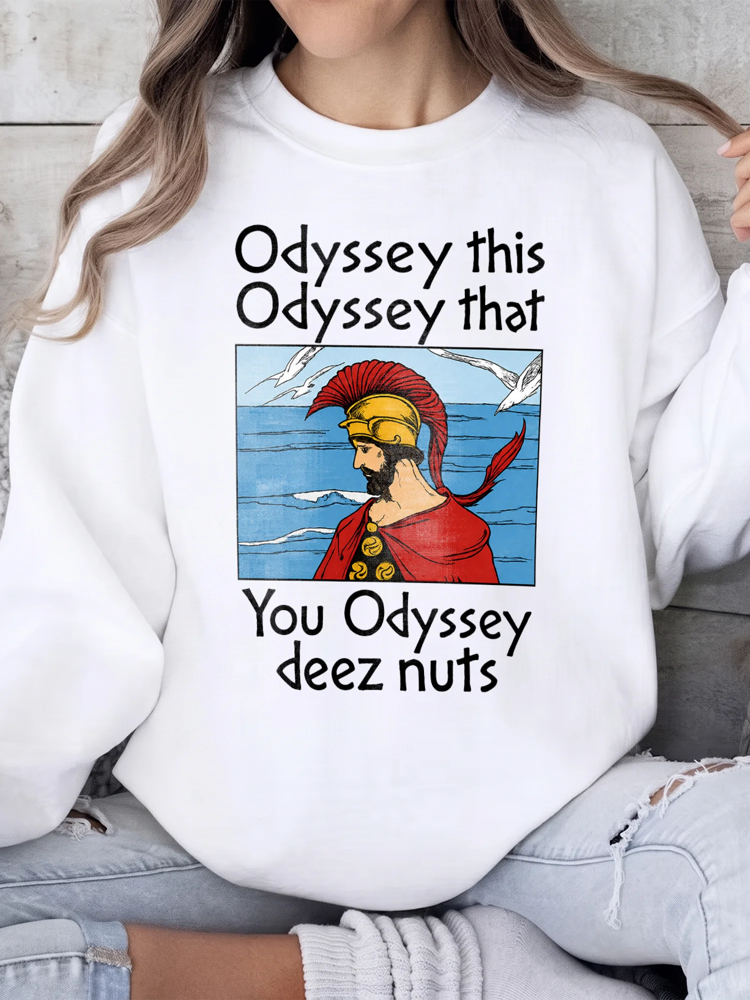 Odyssey This Odyssey That Deez Nuts Funny Greek Mythology Meme Graphic Tee