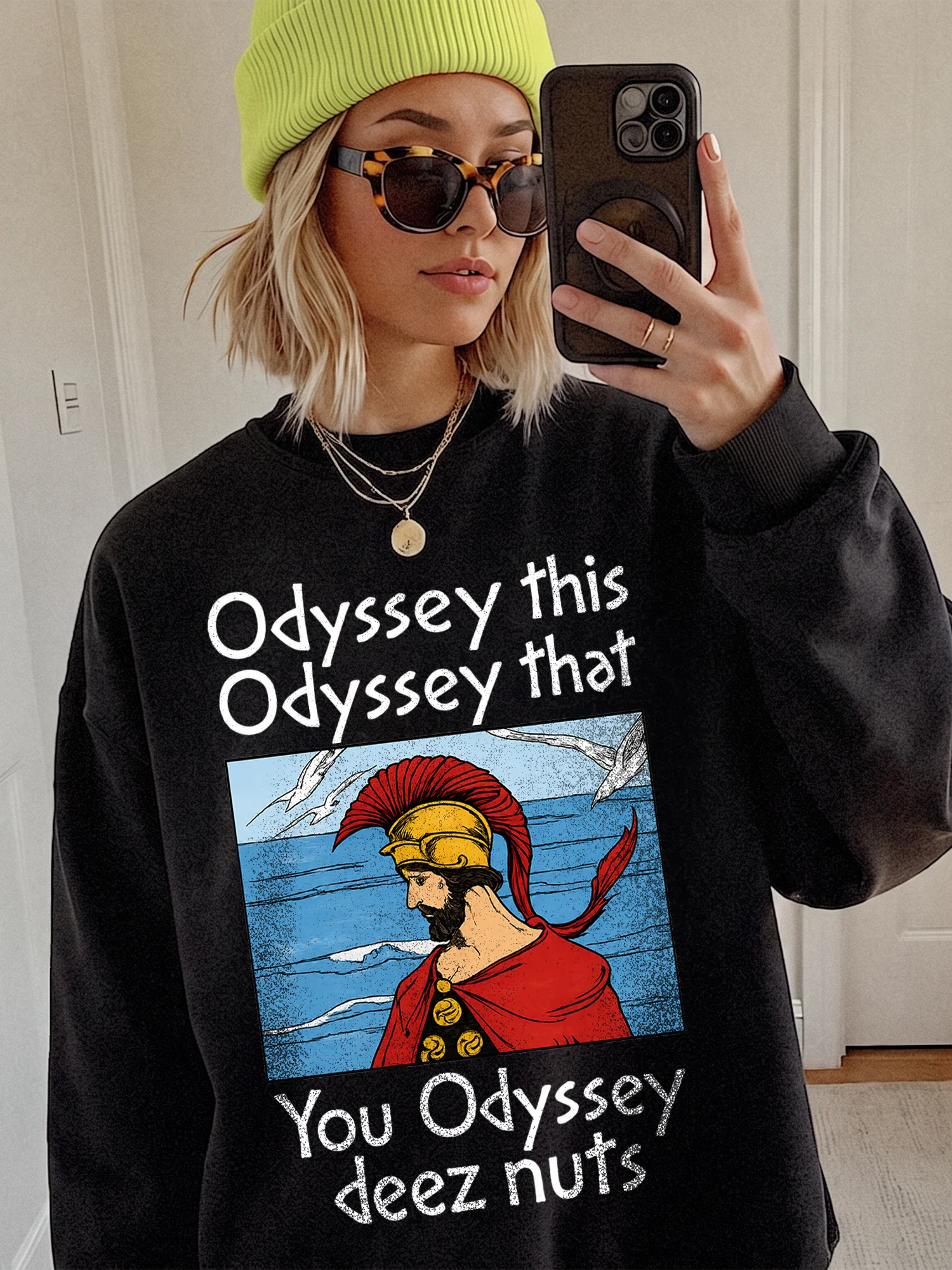Odyssey This Odyssey That Deez Nuts Funny Greek Mythology Meme Graphic Tee