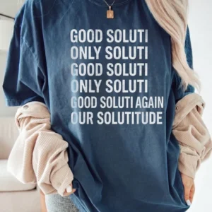 Abstract Typography Graphic Tee Surreal Glitch Text Slogan Shirt Quirky Conversation Starter Casual T-Shirt