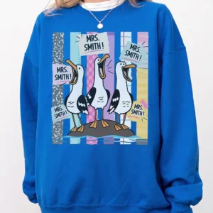Personalized Teacher Name Funny Seagull Graphic Tee Back To School Gift