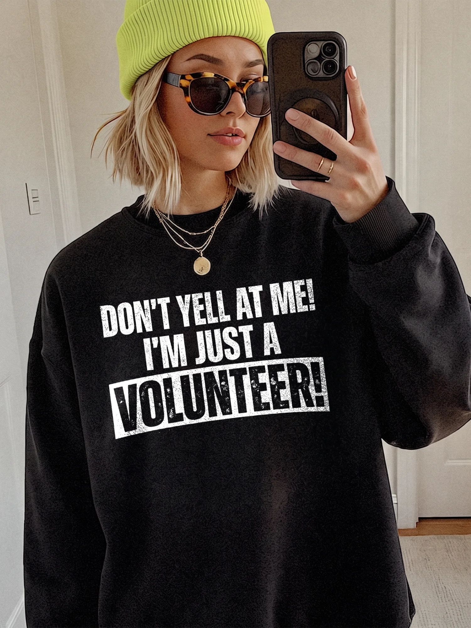 Funny Volunteer Appreciation Shirt Don't Yell At Me I'm Just A Volunteer Graphic Tee For Event Staff And Charity Workers