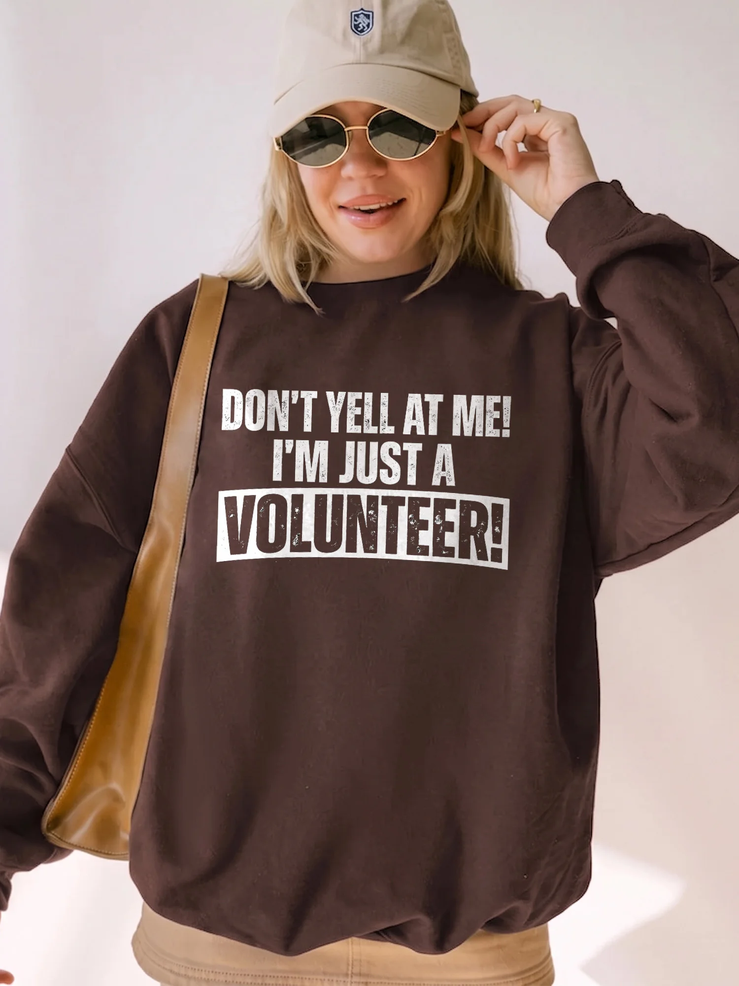 Funny Volunteer Appreciation Shirt Don't Yell At Me I'm Just A Volunteer Graphic Tee For Event Staff And Charity Workers