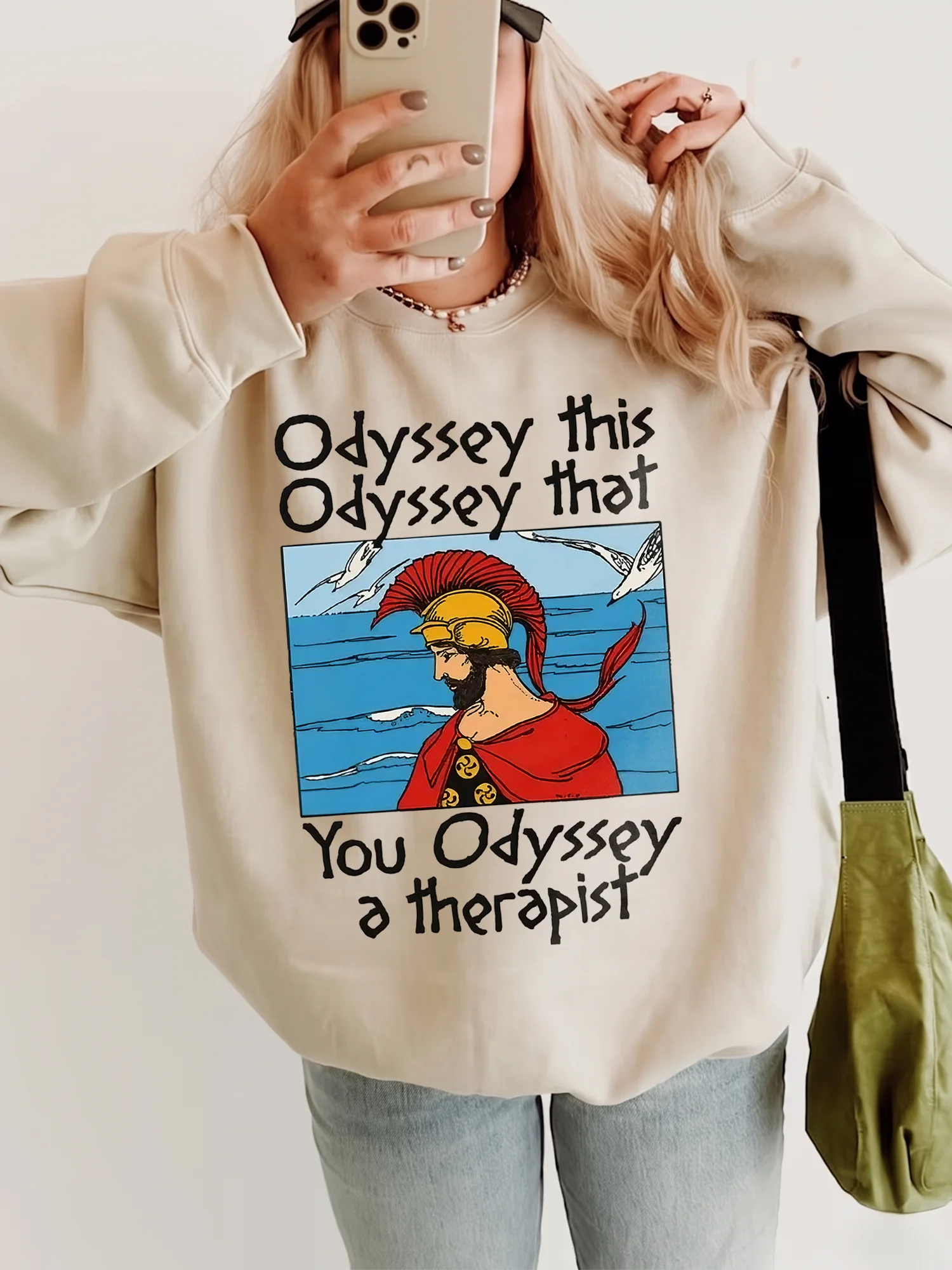 Odyssey This Odyssey That You Odyssey A Therapist Graphic Tee Funny Greek Mythology Pun T-Shirt