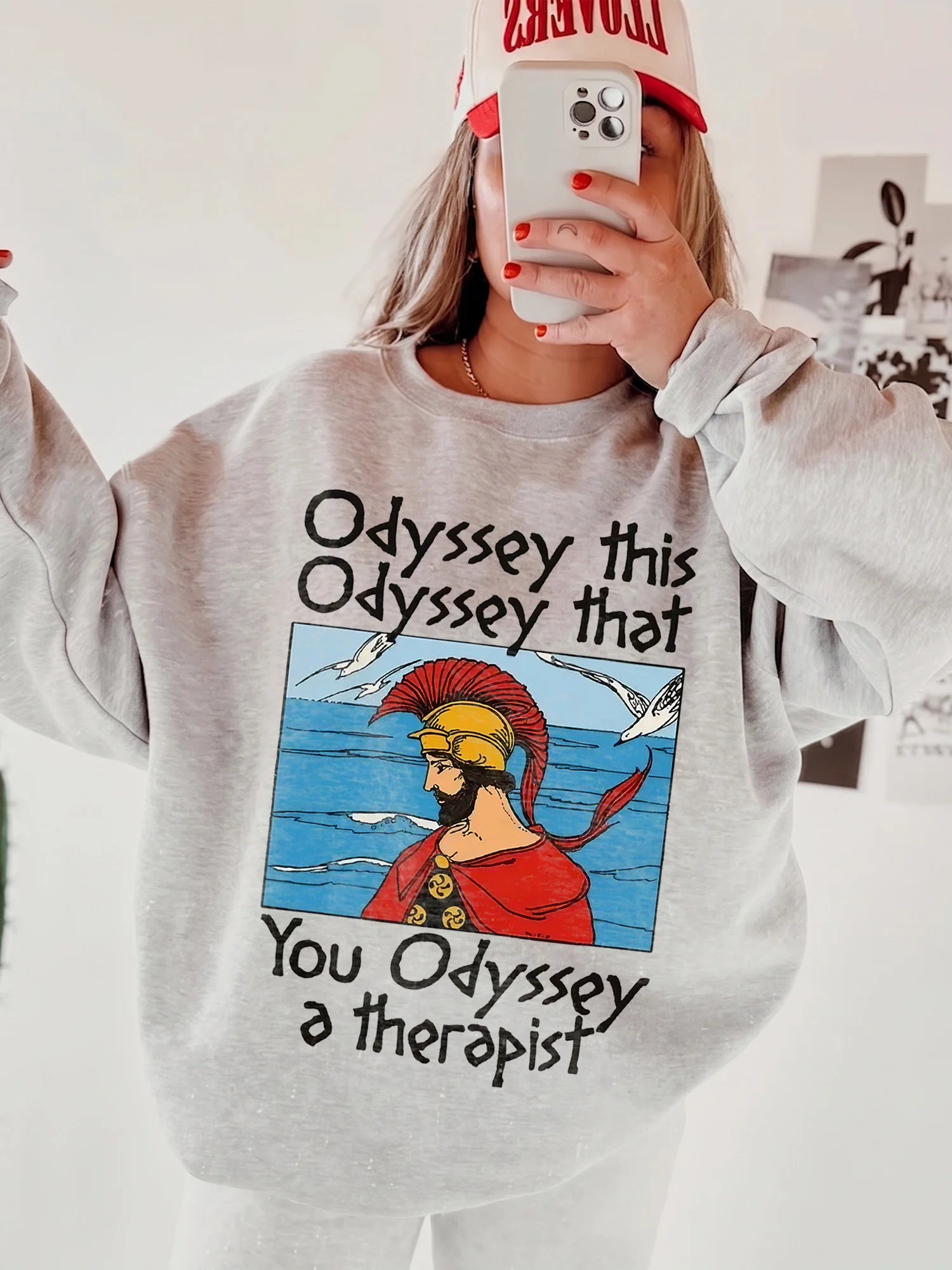 Odyssey This Odyssey That You Odyssey A Therapist Graphic Tee Funny Greek Mythology Pun T-Shirt