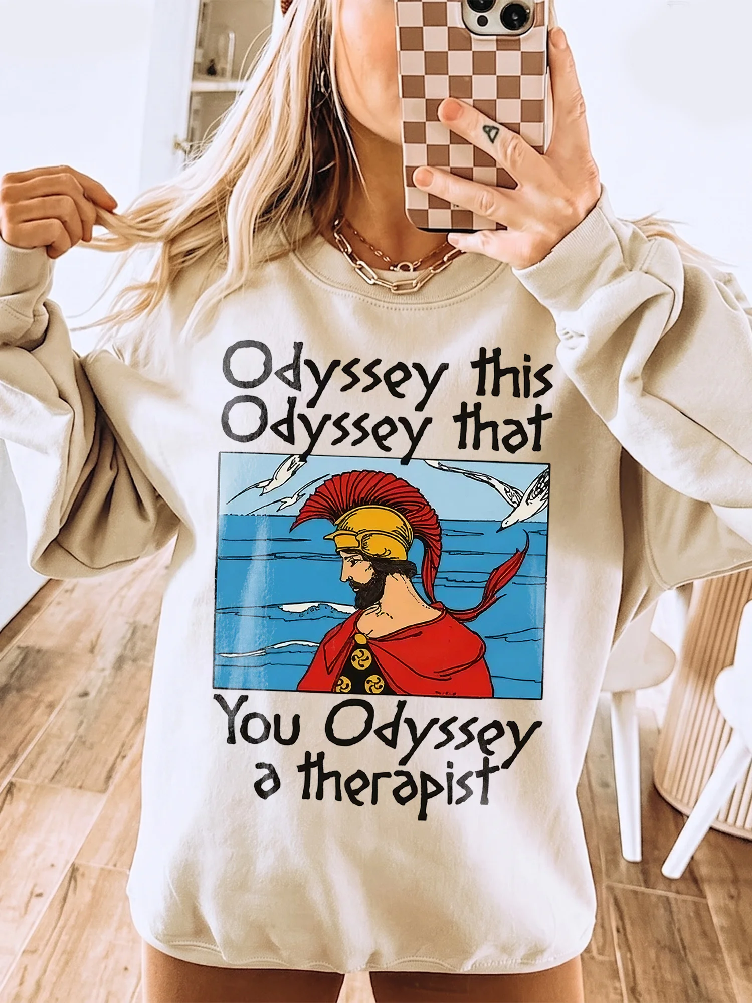 Odyssey This Odyssey That You Odyssey A Therapist Graphic Tee Funny Greek Mythology Pun T-Shirt