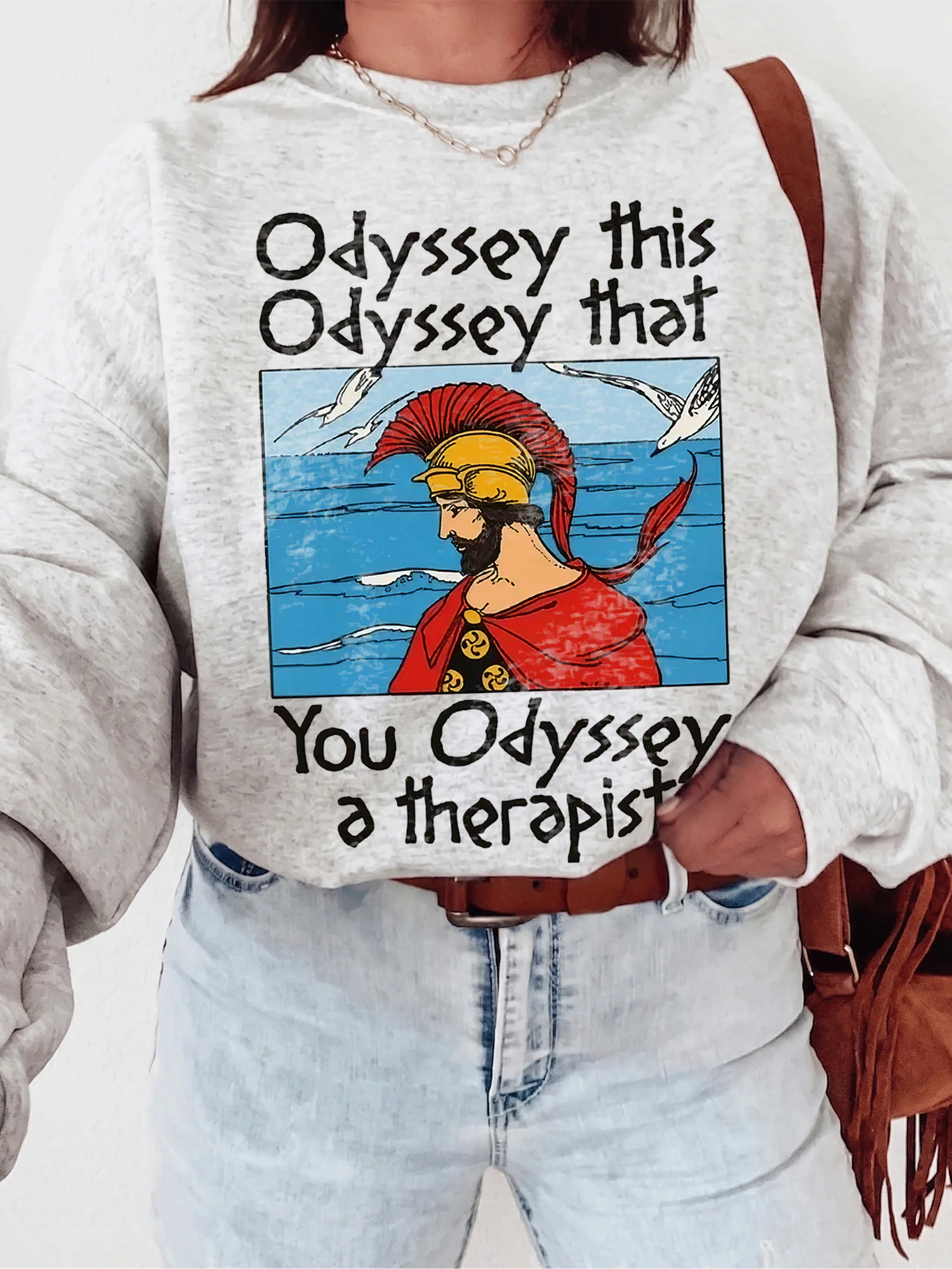 Odyssey This Odyssey That You Odyssey A Therapist Graphic Tee Funny Greek Mythology Pun T-Shirt